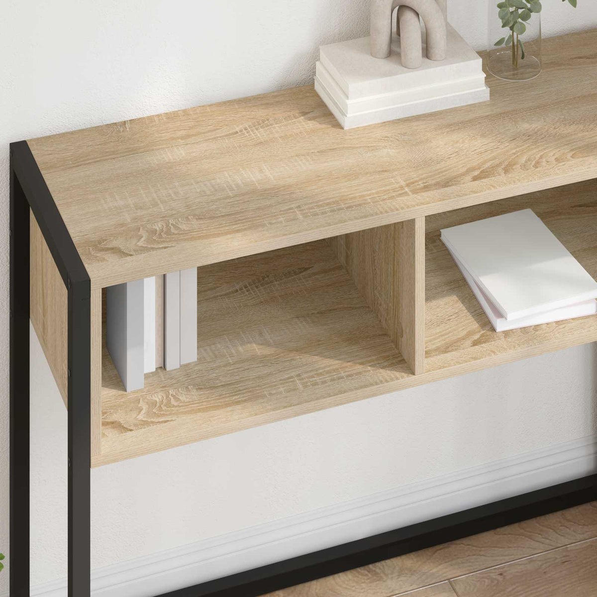 vidaXL End Table Sonoma Oak 100 x 36 x 75 cm Engineered Wood