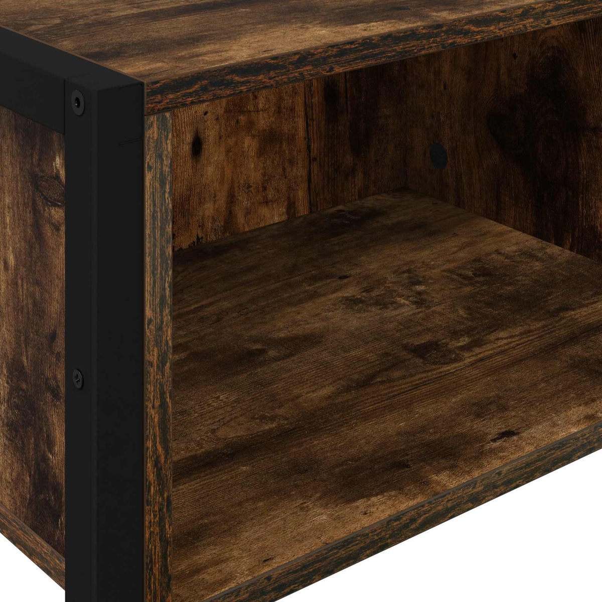 vidaXL End Table Smoked Oak 100 x 36 x 75 cm Engineered Wood