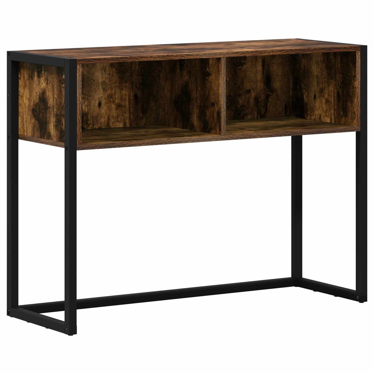 vidaXL End Table Smoked Oak 100 x 36 x 75 cm Engineered Wood