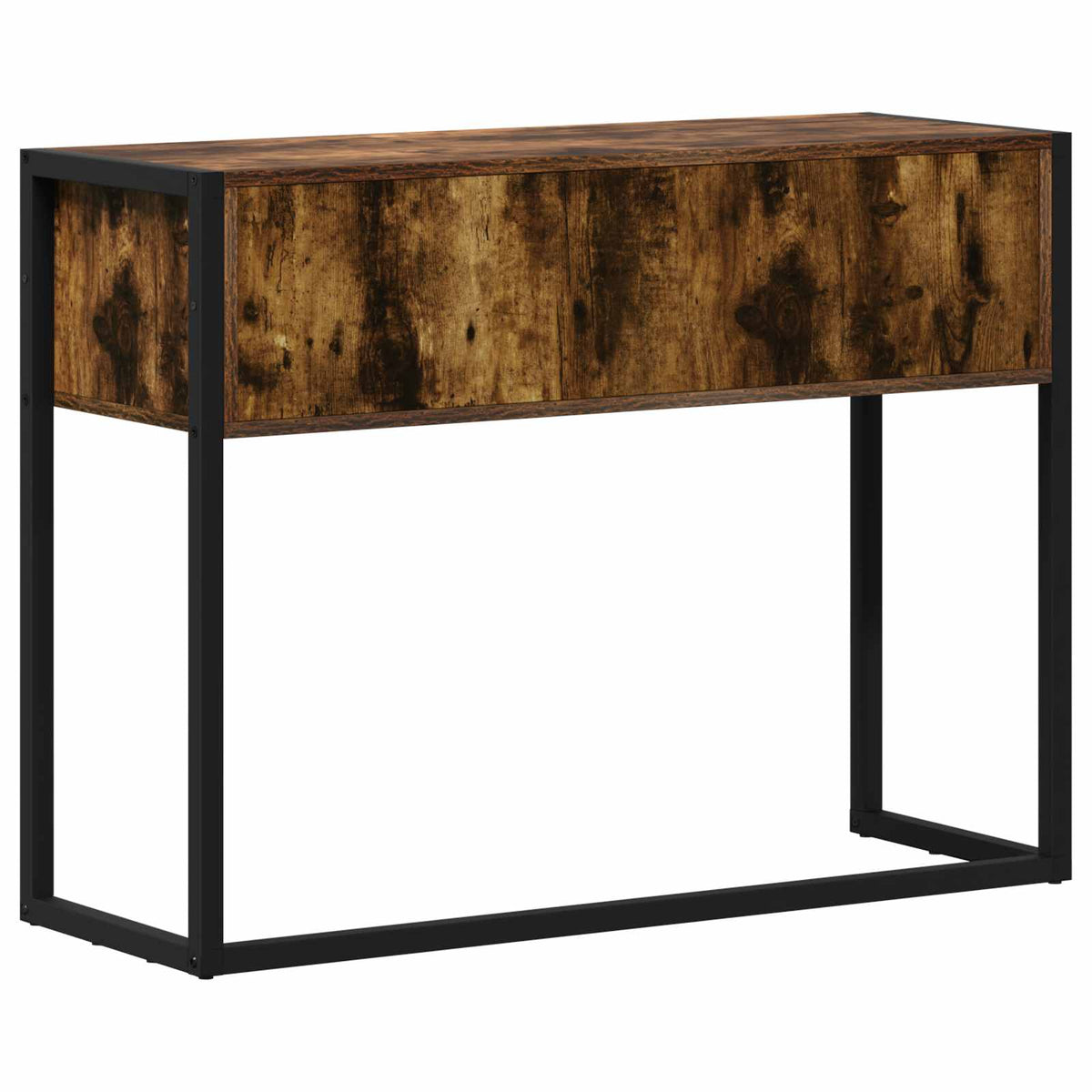 vidaXL End Table Smoked Oak 100 x 36 x 75 cm Engineered Wood