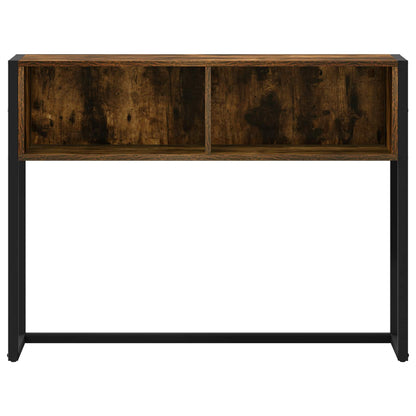 vidaXL End Table Smoked Oak 100 x 36 x 75 cm Engineered Wood