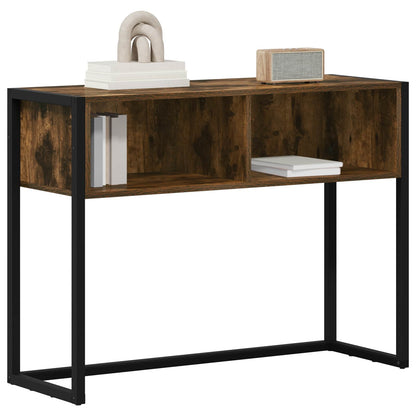 vidaXL End Table Smoked Oak 100 x 36 x 75 cm Engineered Wood