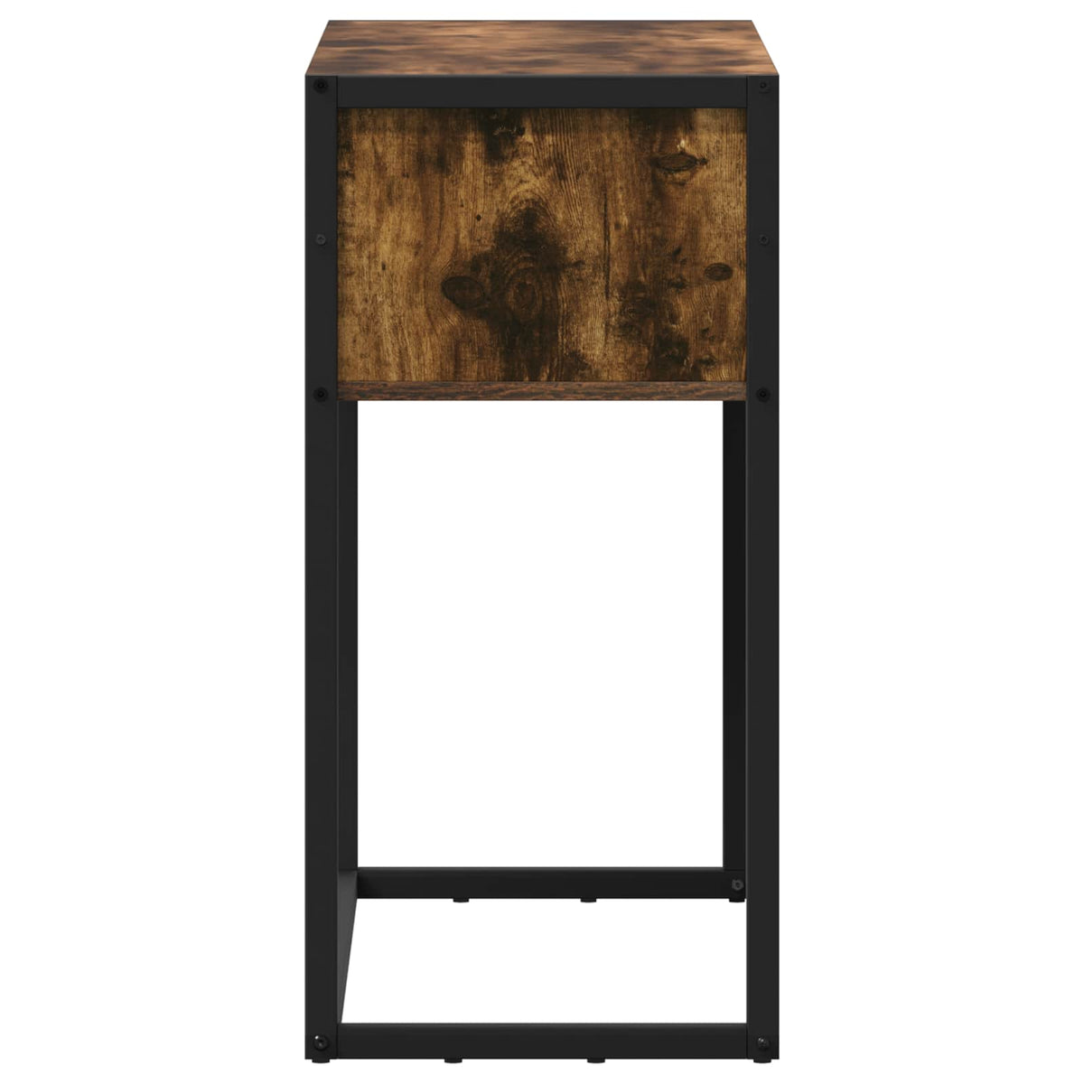 vidaXL End Table Smoked Oak 100 x 36 x 75 cm Engineered Wood