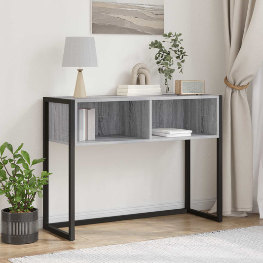 vidaXL End Table Grey Sonoma 100 x 36 x 75 cm Engineered Wood