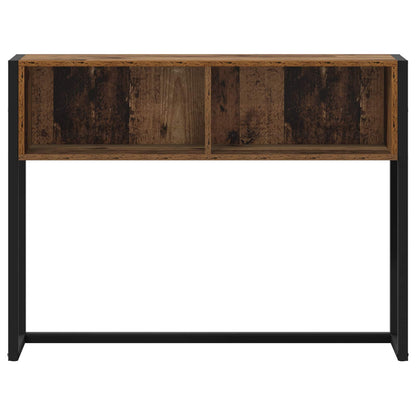 vidaXL End Table Old Wood 100 x 36 x 75 cm Engineered Wood