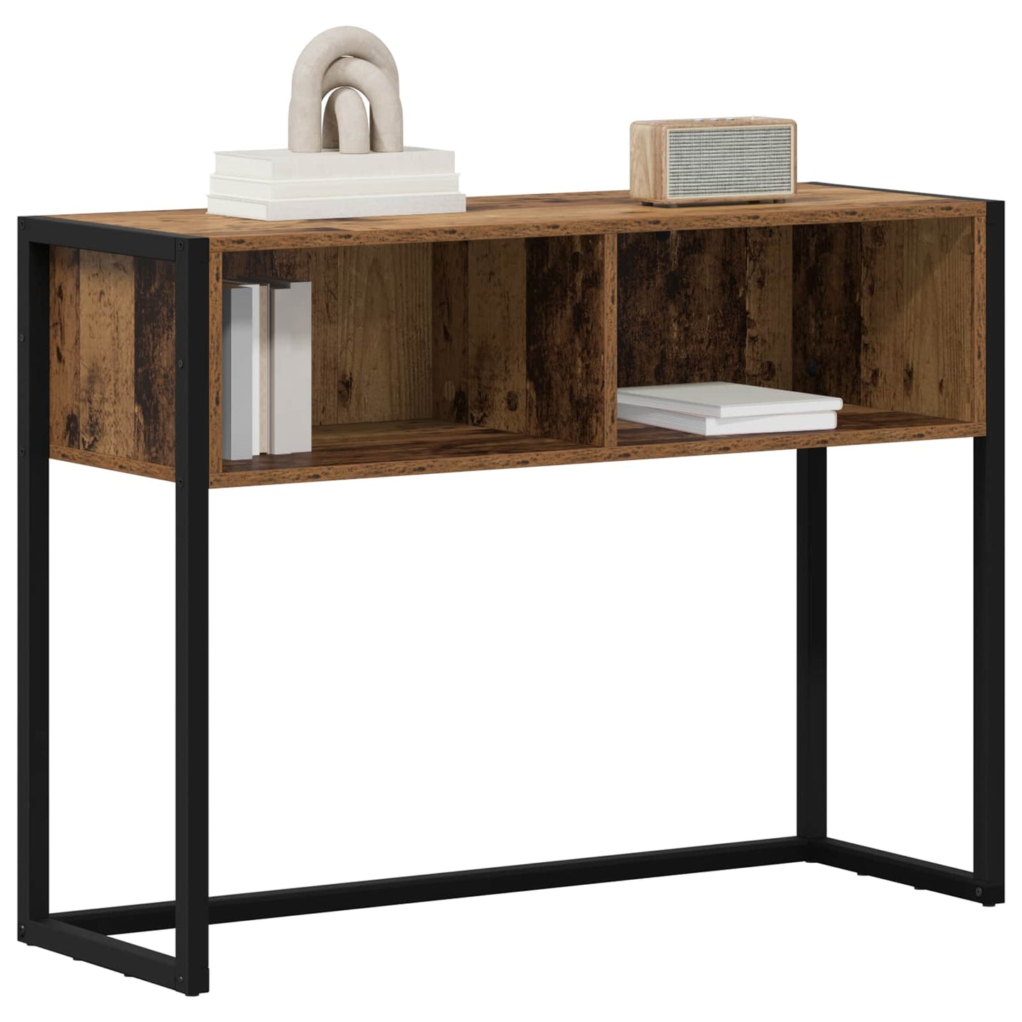 vidaXL End Table Old Wood 100 x 36 x 75 cm Engineered Wood