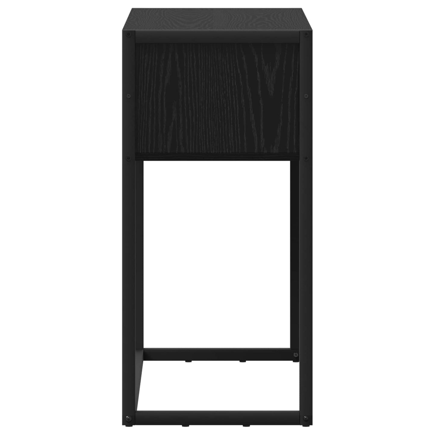 vidaXL End Table Black Oak 100 x 36 x 75 cm Engineered Wood
