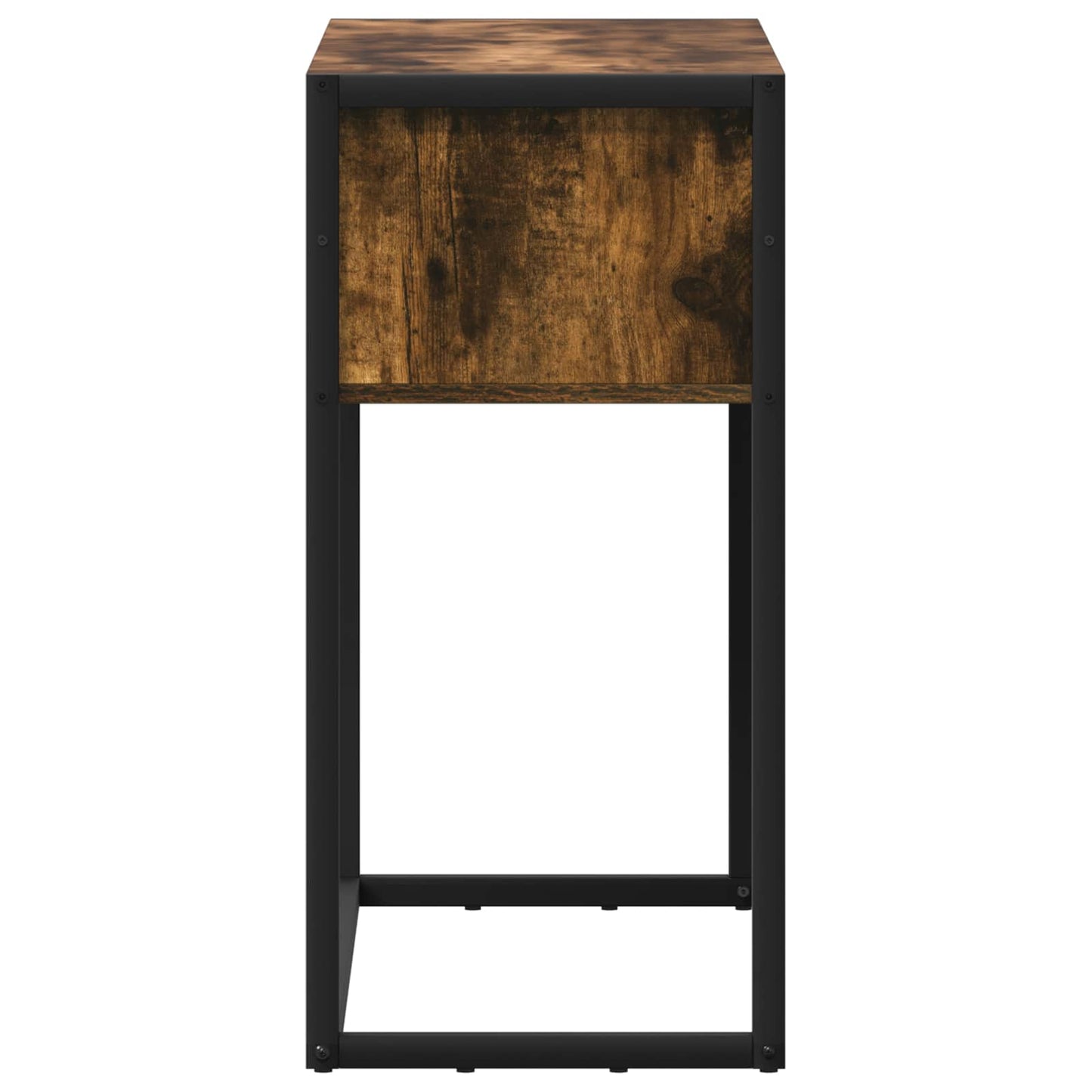 vidaXL End Table Smoke Oak 100 x 36 x 75 cm Engineered Wood