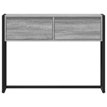 vidaXL End Table Grey Sonoma 100 x 36 x 75 cm Engineered Wood