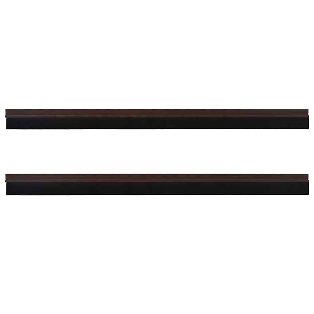 vidaXL Self-adhesive Door Brush Seals 2 pcs 100 cm Aluminium Alloy