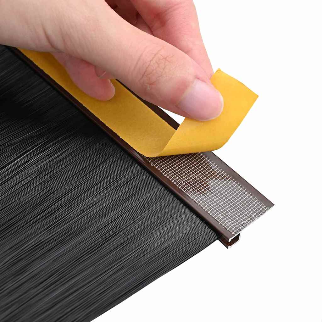 vidaXL Self-adhesive Door Brush Seals 2 pcs 100 cm Aluminium Alloy