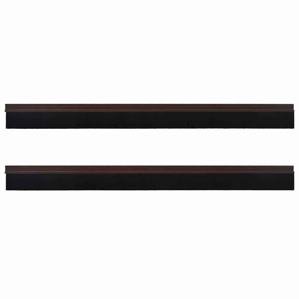 vidaXL Self-adhesive Door Brush Seals 2 pcs 100 cm Aluminium Alloy