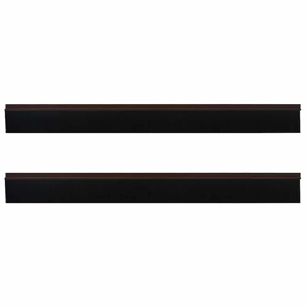 vidaXL Self-adhesive Door Brush Seals 2 pcs 100 cm Aluminium Alloy