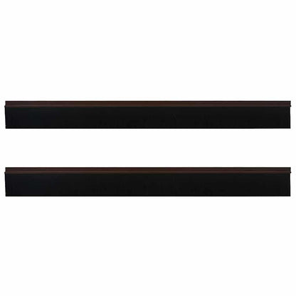 vidaXL Self-adhesive Door Brush Seals 2 pcs 100 cm Aluminium Alloy