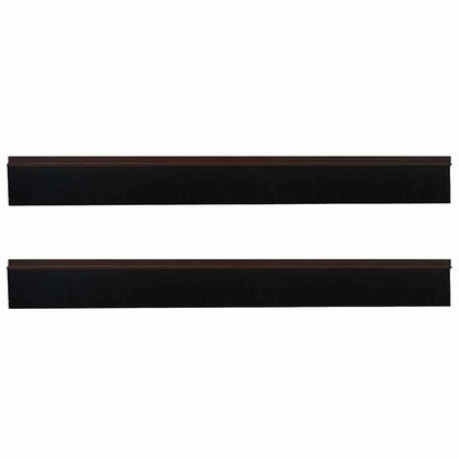 vidaXL Self-adhesive Door Brush Seals 2 pcs 100 cm Aluminium Alloy