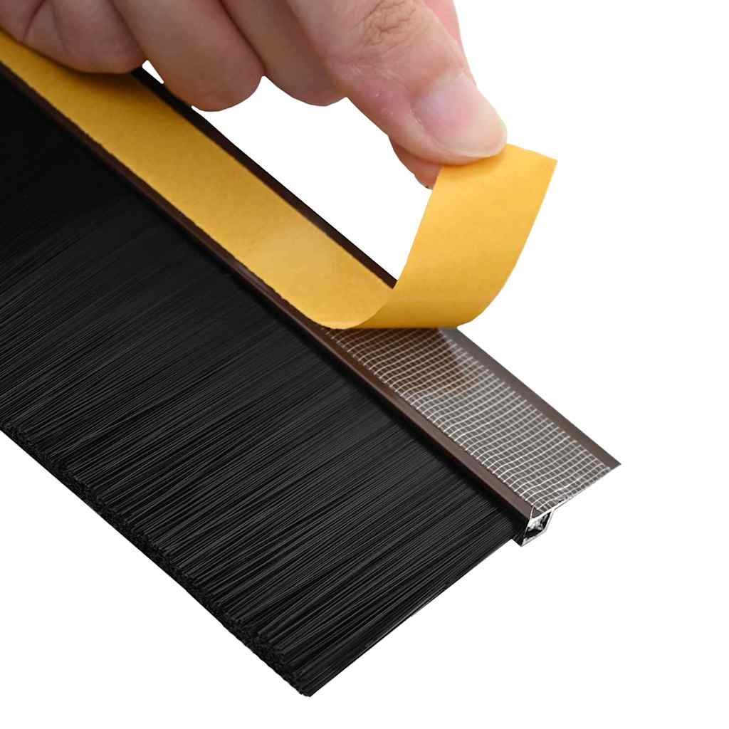 vidaXL Self-adhesive Door Brush Seals 6 pcs 100 cm Aluminium Alloy