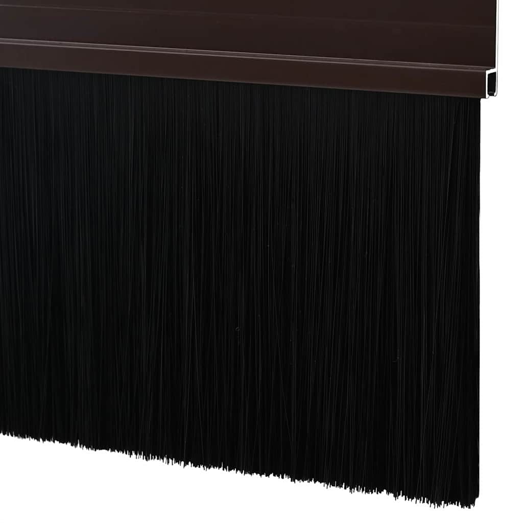 vidaXL Self-adhesive Door Brush Seals 6 pcs Brown 100 cm