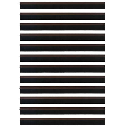 vidaXL Self-adhesive Door Brush Seals 12 pcs 100 cm Aluminium Alloy