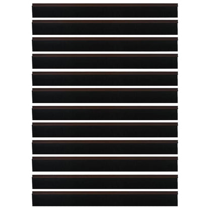 vidaXL Self-adhesive Door Brush Seals 12 pcs 100 cm Aluminium Alloy