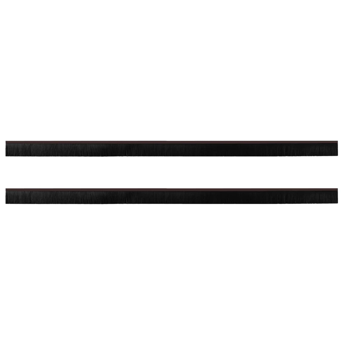 vidaXL Self-adhesive Door Brush Seals 2 pcs 100 cm Aluminium Alloy