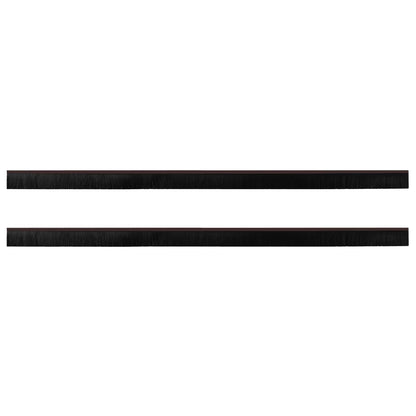 vidaXL Self-adhesive Door Brush Seals 2 pcs 100 cm Aluminium Alloy