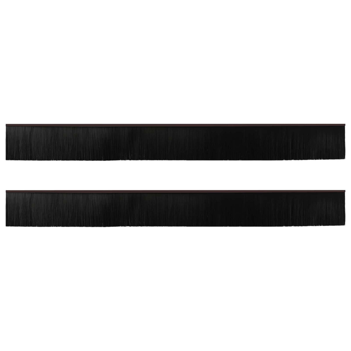 vidaXL Self-adhesive Door Brush Seals 2 pcs 100 cm Aluminium Alloy