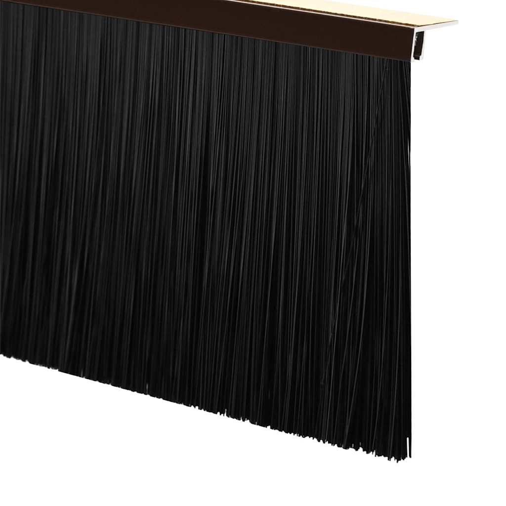 vidaXL Self-adhesive Door Brush Seals 6 pcs Brown 100 cm