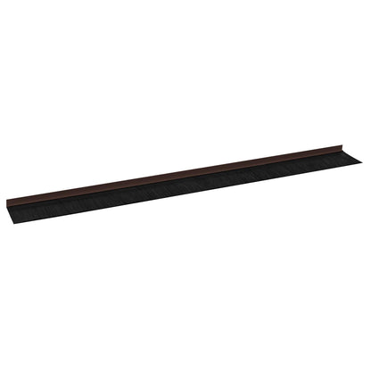 vidaXL Self-adhesive Door Brush Seals 6 pcs Brown 100 cm