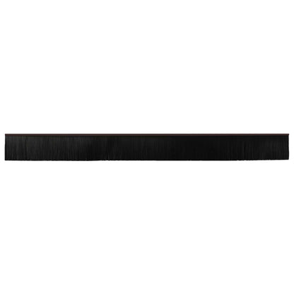 vidaXL Self-adhesive Door Brush Seals 6 pcs Brown 100 cm