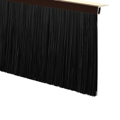 vidaXL Self-adhesive Door Brush Seals 12 pcs 100 cm Aluminium Alloy