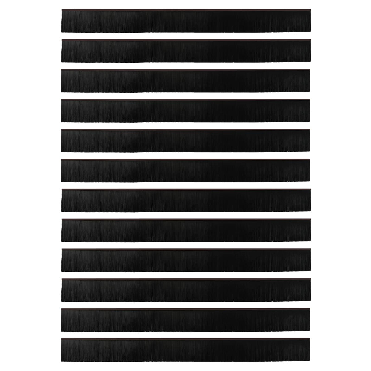 vidaXL Self-adhesive Door Brush Seals 12 pcs 100 cm Aluminium Alloy