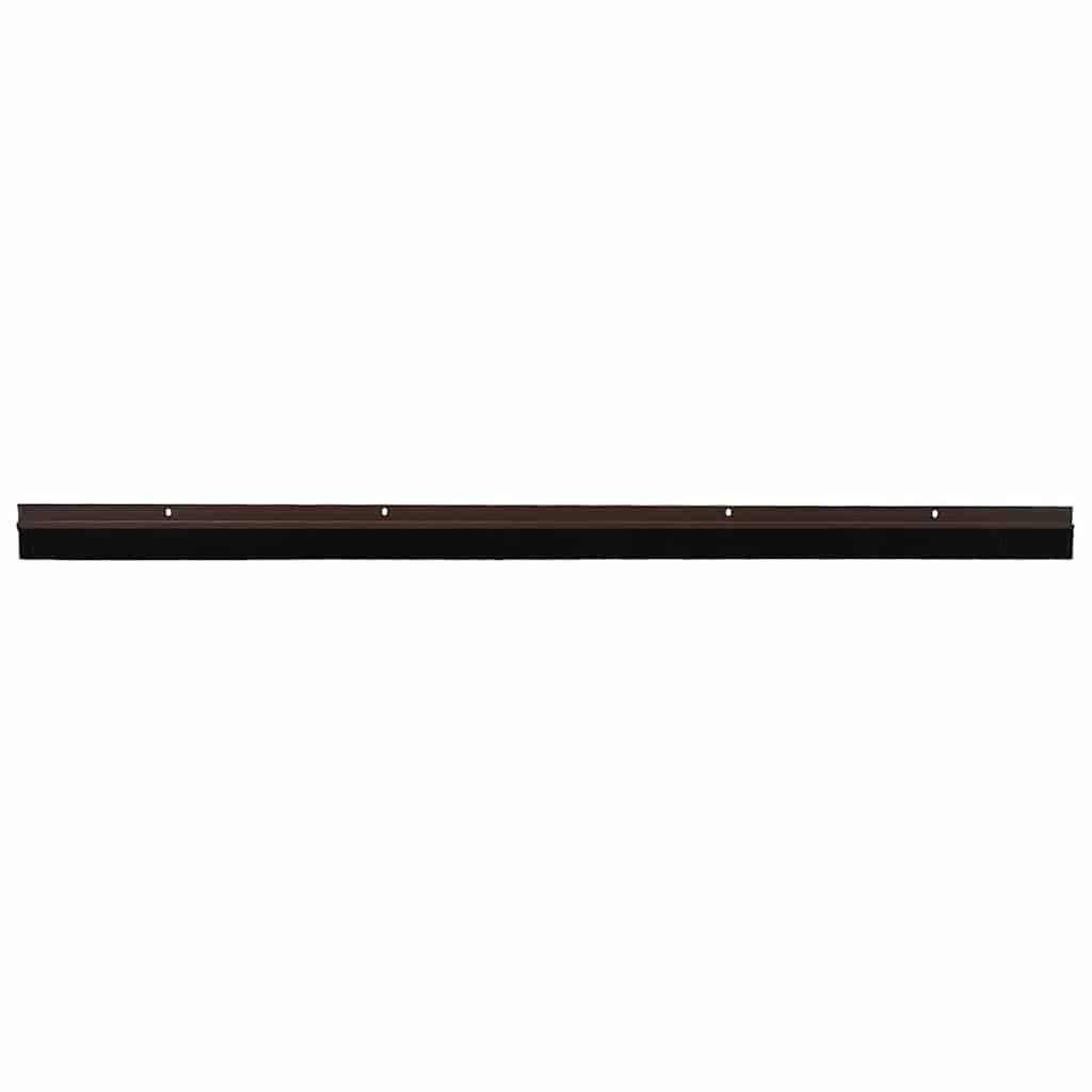 vidaXL Screw-on Door Brush Seals 2 pcs Brown 100 cm Aluminium Alloy
