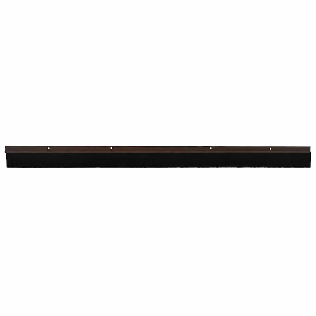 vidaXL Screw-on Door Brush Seals 2 pcs Brown 100 cm Aluminium Alloy