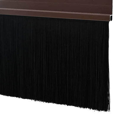 vidaXL Screw-on Door Brush Seals 6 pcs Brown 100 cm Aluminium Alloy
