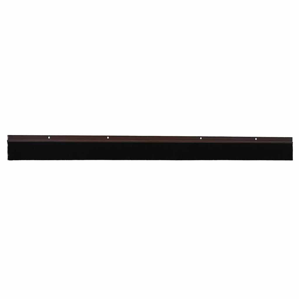 vidaXL Screw-on Door Brush Seals 12 pcs Brown 100 cm Aluminium Alloy