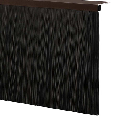 vidaXL Screw-on Door Brush Seals 2 pcs Brown 100 cm Aluminium Alloy