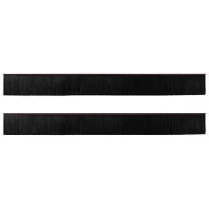 vidaXL Screw-on Door Brush Seals 2 pcs Brown 100 cm Aluminium Alloy