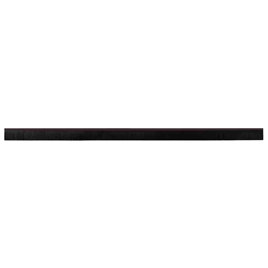 vidaXL Screw-on Door Brush Seals 6 pcs Brown 100 cm Aluminium Alloy