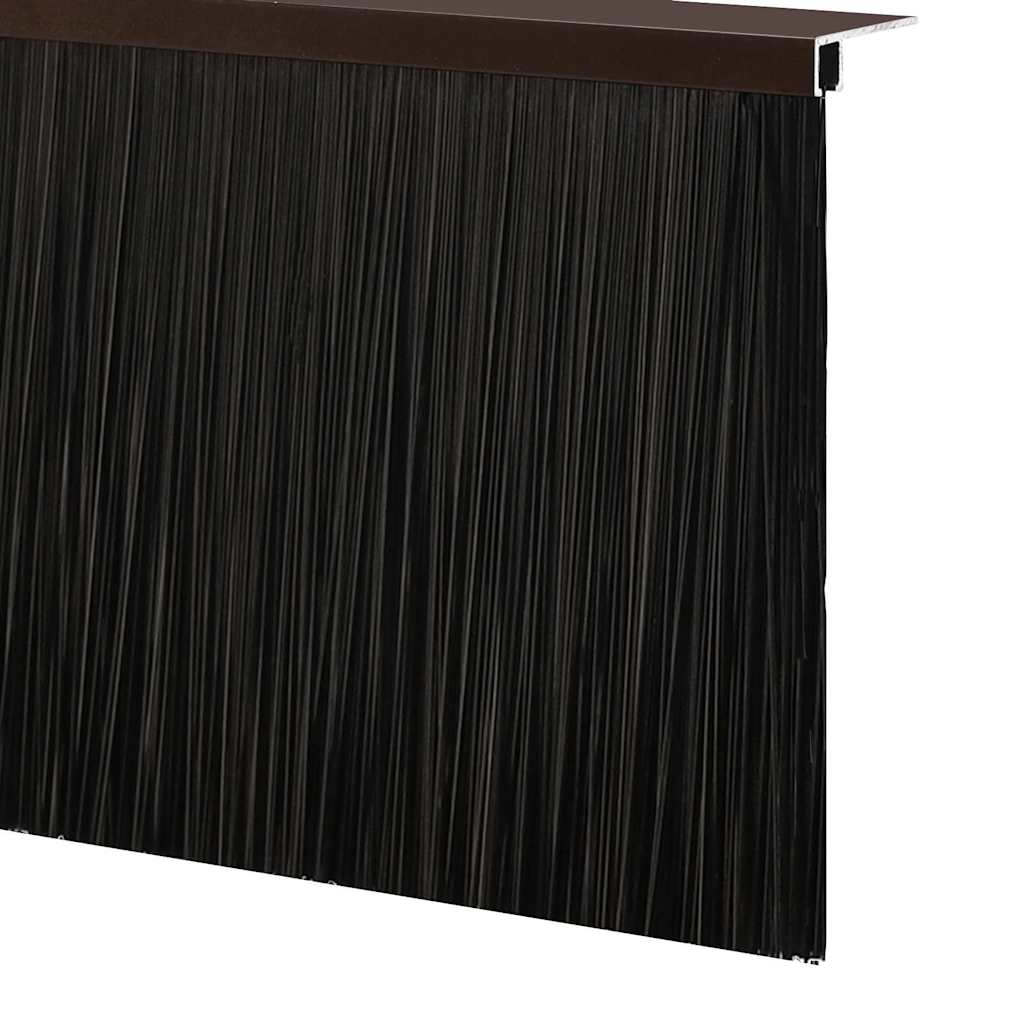 vidaXL Screw-on Door Brush Seals 12 pcs Brown 100 cm Aluminium Alloy
