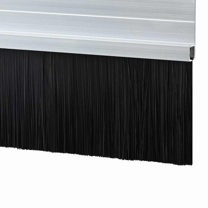 vidaXL Self-adhesive Door Brush Seals 2 pcs 100 cm Aluminium Alloy