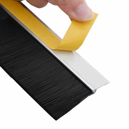 vidaXL Self-adhesive Door Brush Seals 2 pcs 100 cm Aluminium Alloy