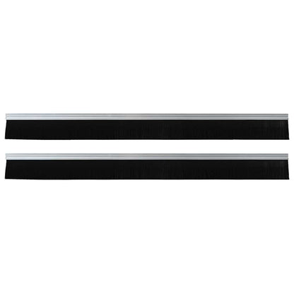 vidaXL Self-adhesive Door Brush Seals 2 pcs 100 cm Aluminium Alloy