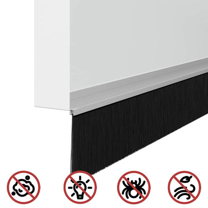 vidaXL Self-adhesive Door Brush Seals 6 pcs 100 cm Aluminium Alloy
