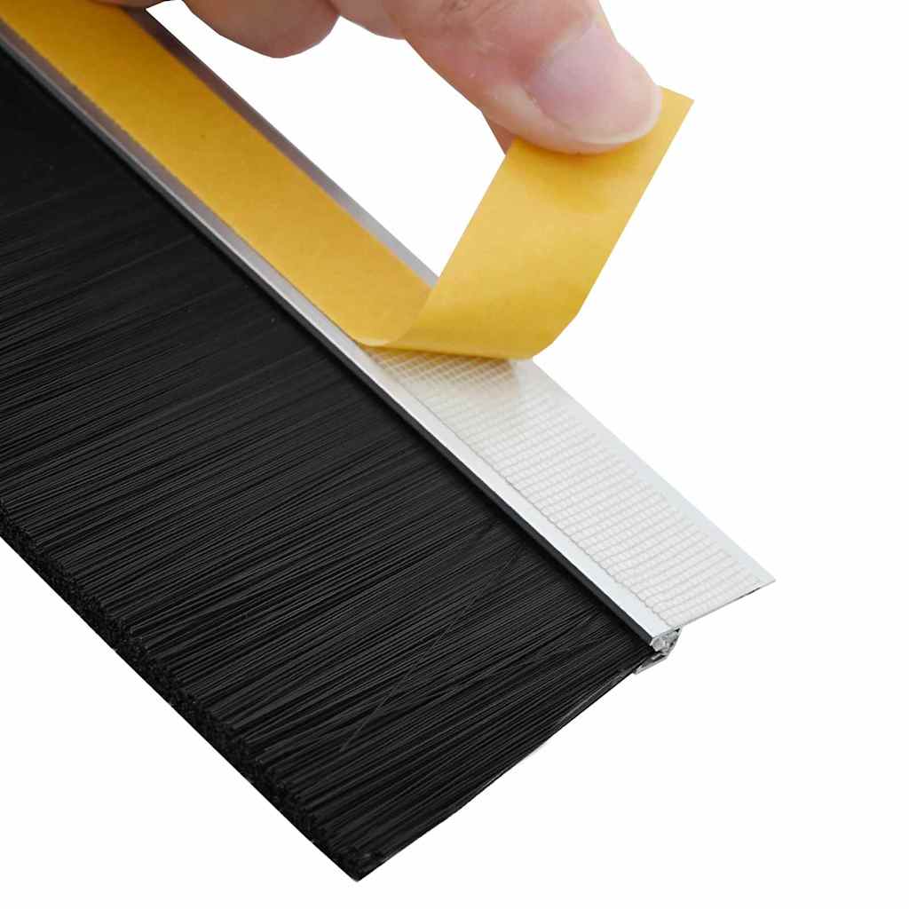 vidaXL Self-adhesive Door Brush Seals 6 pcs 100 cm Aluminium Alloy