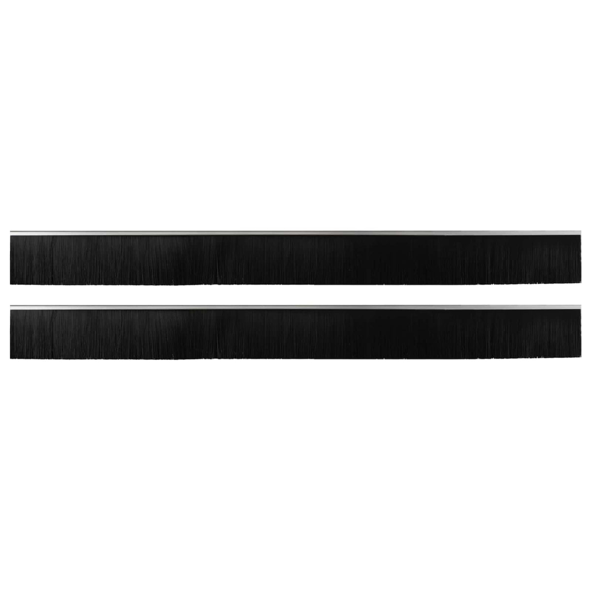 vidaXL Self-adhesive Door Brush Seals 2 pcs 100 cm Aluminium Alloy