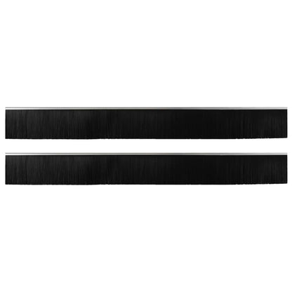 vidaXL Self-adhesive Door Brush Seals 2 pcs 100 cm Aluminium Alloy