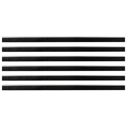 vidaXL Self-adhesive Door Brush Seals 6 pcs 100 cm Aluminium Alloy