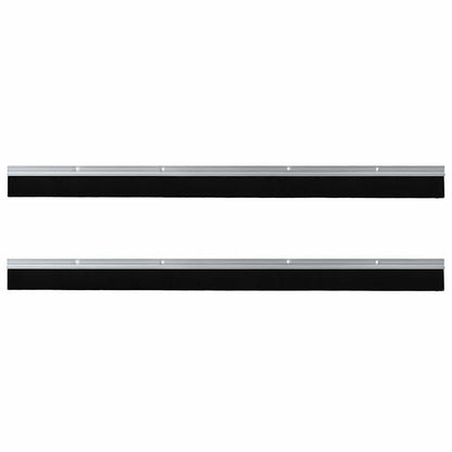 vidaXL Screw-on Door Brush Seals 2 pcs Silver 100 cm Aluminium Alloy