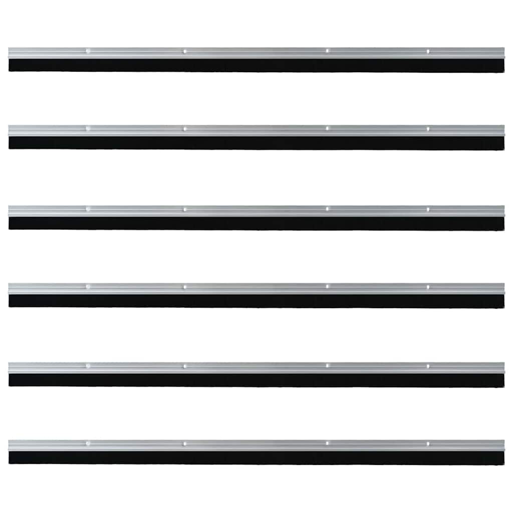 vidaXL Screw-on Door Brush Seals 6 pcs Silver 100 cm Aluminium Alloy