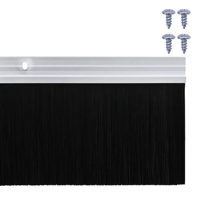 vidaXL Screw-on Door Brush Seals 6 pcs Silver 100 cm Aluminium Alloy